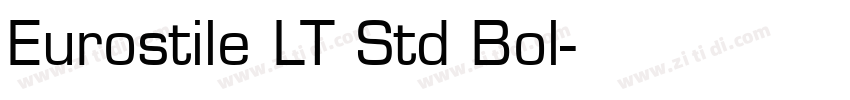 Eurostile LT Std Bol字体转换
